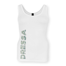  Dressa Active terepmintás feliratos női pamut trikó - fehér női trikó
