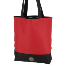 Dressa Bag női shopper táska cipzáros zsebbel - piros kézitáska és bőrönd