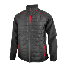 Dressa Softshell steppelt vékony vízlepergetős férfi dzseki - fekete-piros férfi kabát, dzseki