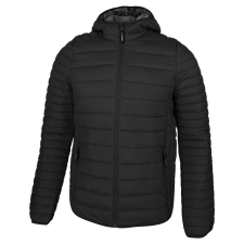  Dressa Sport steppelt férfi könnyű tokba hajtható kapucnis dzseki - fekete férfi kabát, dzseki