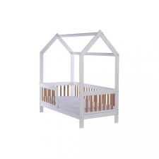 Drewex Gyerekágy bükkfa leesésgátlóval Drewex Casa Bambini 160x80x174 cm kiságy, babaágy
