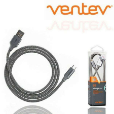 DRO Kábel Ventev 1.2M USB-A/microUSB ezüst kábel és adapter
