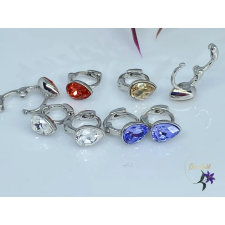  Dropp crystal swarovsky bébi köves fülbevaló rodium fülbevaló
