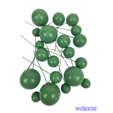  Drótos gömb mix - Zöld dekorációs kellék