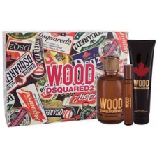 Dsquared2 Wood Pour Homme SET: EDT 100ml + tusfürdő gél 150ml + EDT 10ml kozmetikai ajándékcsomag