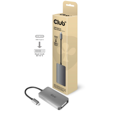 Dual CLUB3D cac-1510 USB C DVI-D Dual link Szürke kábel és adapter