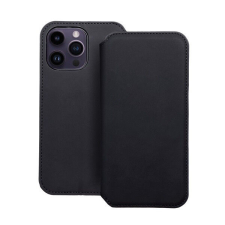 Dual Pocket Apple iPhone 14 Pro Max, flip tok, fekete tok és táska