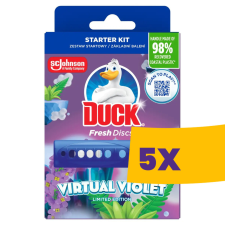 Duck Fresh Discs WC-öblítő korong Virtual Violet 36ml (Karton - 5 db) tisztító- és takarítószer, higiénia