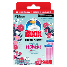 Duck ® Fresh Discs zselés WC-öblítő korong utántöltő 2x36 ml First Kiss Flowers tisztító- és takarítószer, higiénia