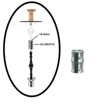 DUD Amy Deluxe szívócső adapter rozsdamentes acél, gömbcsuklóval - Carbon fogó