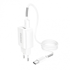 DUDAO A2EU Home Travel töltő 2x USB 2.4A + micro USB kábel, fehér mobiltelefon kellék