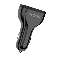 DUDAO Autótöltő Dudao R7S 3x USB, QC 3.0, 18W (fekete) mobiltelefon kellék