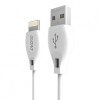 DUDAO L4L kábel USB / Lightning 2.1A 2m, fehér
