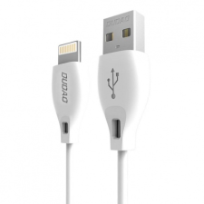 DUDAO L4L kábel USB / Lightning 2.1A 2m, fehér kábel és adapter