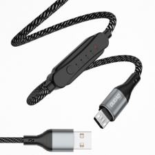 DUDAO L7 kábel USB / Micro USB 5A 1m, fekete kábel és adapter
