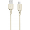 DUDAO L7SC USB-A-Type-C Kábel 5A 1 m-Bézs (DDA328)