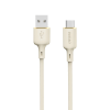DUDAO L7SC USB-A - Type-C kábel 5A 1m - bézs