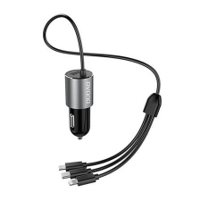 DUDAO R5Pro autós töltő USB-A + 3in1 USB-C / Micro USB / Lightning (6973687241087) (6973687241087) mobiltelefon kellék