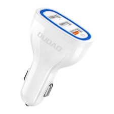 DUDAO R7S Autós töltő 3x USB - Fehér (18W) mobiltelefon kellék