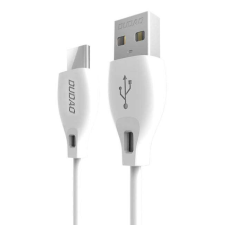 DUDAO type-c USB adat töltő kábel 2.1A 2m fehér (L4T 2m fehér) kábel és adapter