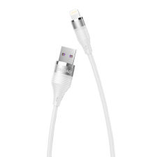 DUDAO USB kábel Lightning Dudao L10Pro, 5A, 1.23m (fehér) kábel és adapter