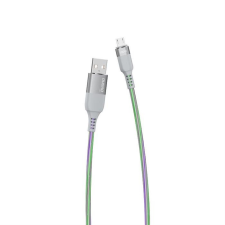 DUDAO USB - micro USB áramló fényt adatkábel 5 A 1 m szürke (L9XM) kábel és adapter