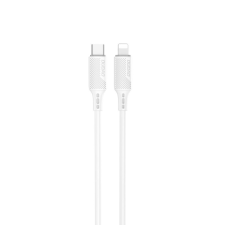 DUDAO USB Type C - Lightning kábel töltéshez és adatátvitelhez 20W PD 1m fehér (L6S_1M) kábel és adapter