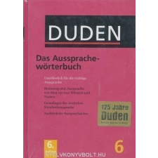 DUDEN 6 AUSSPRACHEWÖRTERBUCH 2006 nyelvkönyv, szótár