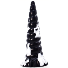  Dugó Korn 20 x 6cm Fekete-fehér műpénisz, dildó