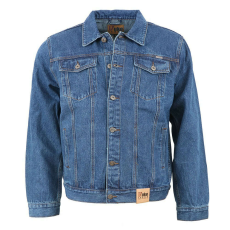  DUKE férfi TRUCKER nyugati stílusú farmerdzseki plusz méretben, L Jeans