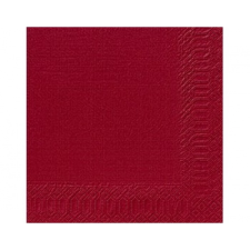Duni Duni szalvéta - 3 rétegű, 33x33, bordó színben higiéniai papíráru