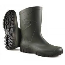 Dunlop Csizma Dunlop dee rövid szárú sav/lúgálló PVC sötét olajbogyó/fekete 38 munkavédelmi cipő