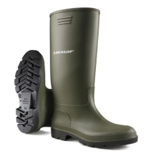  DUNLOP Pricemaster sav-és lúgálló PVC csizma,zöld 40 munkavédelmi cipő
