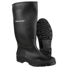 Dunlop PRICEMASTOR 380PP fekete PVC Munkacsizma, D95535-48, munkavédelmi csizma, 42, Fekete munkavédelmi cipő