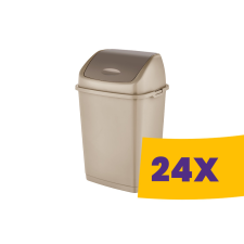 Dünya Billenőfedeles műanyag szemetes Homok 10L (Karton - 24 db) szemetes