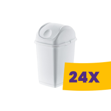 Dünya Slim billenőfedeles szemetes Fehér 10L (Karton - 24 db) szemetes