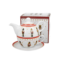 Duo Gift Porcelán egyszemélyes teázó szett 300ml, dobozban, Christmas Nutckracker konyhai eszköz