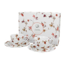 Duo Gift Porcelán eszpresszócsésze+alj ,90 ml,2 személyes,dobozban,Safa konyhai eszköz