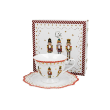 Duo Gift Porceláncsésze+alj, 190ml, dobozban Christmas Nutcracker konyhai eszköz