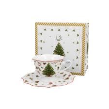 Duo Gift Porceláncsésze+alj, 190ml, dobozban Christmas Tree konyhai eszköz