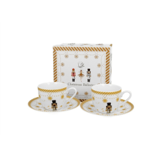 Duo Gift Porceláncsésze+alj, 90ml, 2 személyes, dobozban, Christmas Ballerina konyhai eszköz