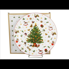 Duo Gift Porcelántányér 27cm, dobozban, Christmas Tree tányér és evőeszköz