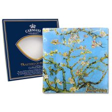 Duo Gift Van Gogh Mandulavirágzás üvegtányér - 13x13 cm tányér és evőeszköz
