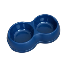  Dupla Etetőtál – kék, műanyag 500ml kutyatál