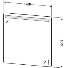  Dur.LU976400000 Luv tükör+világítás bútor