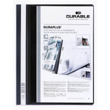 DURABLE A4, műanyag, zsebbel, fekete mappa