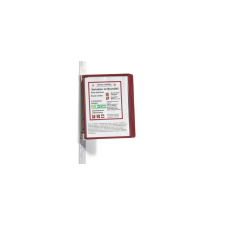 DURABLE Bemutatótábla tartó, Durable Vario® Magnet Wall 5, piros információs tábla, állvány