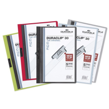 DURABLE Clip-mappa Durable Duraclip A/4 30 lapig szürke mappa