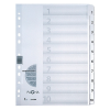 DURABLE Elválasztólap karton Durable Pagna A/4 1-10-ig fehér