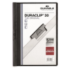 DURABLE Gyorsfűző, klipes, A4, DURABLE "DURACLIP® 30", fekete